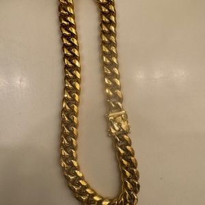 Gold plated 18 inch cubin link